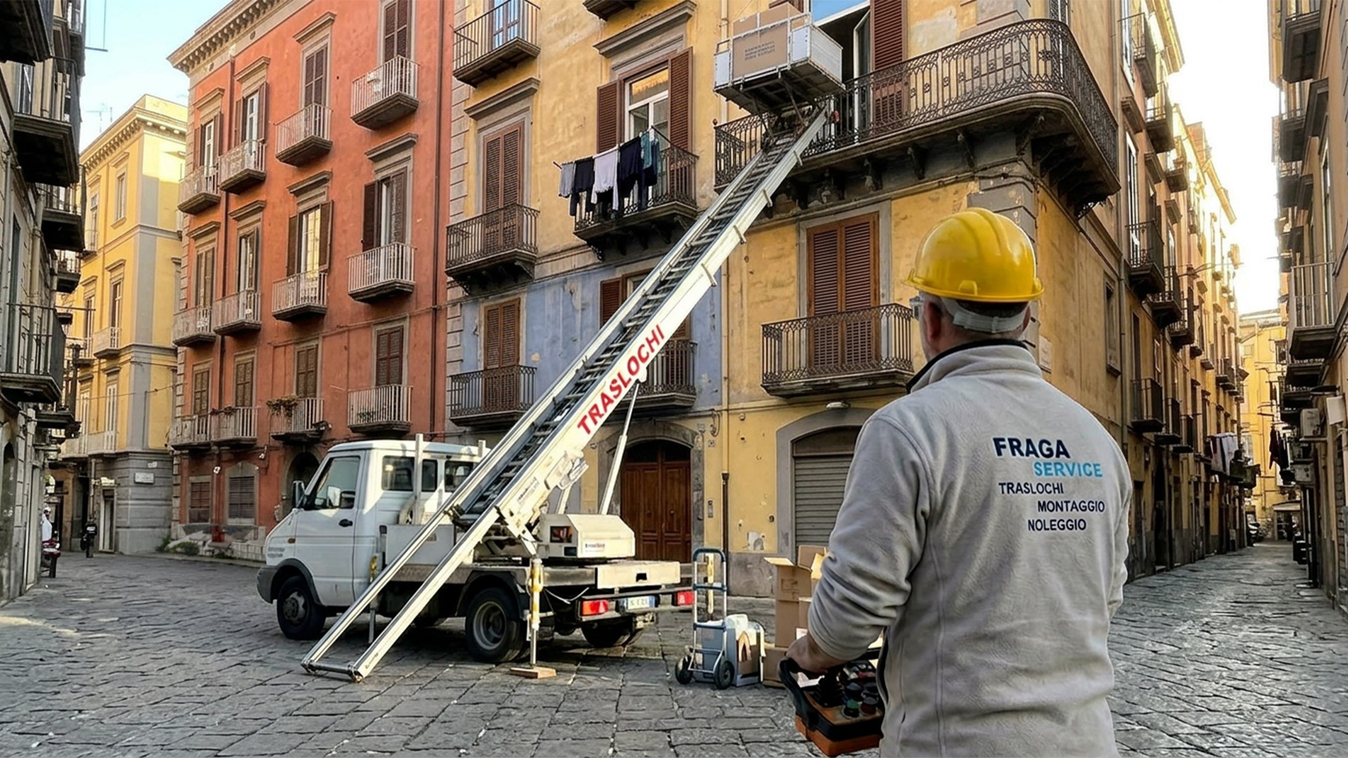FRAGA - Noleggio Elevatore per traslochi ed edilizia a Napoli